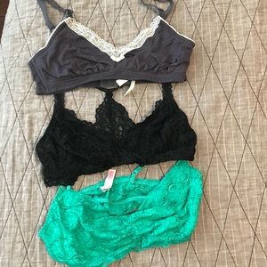 Bralette bundle, 3 pieces